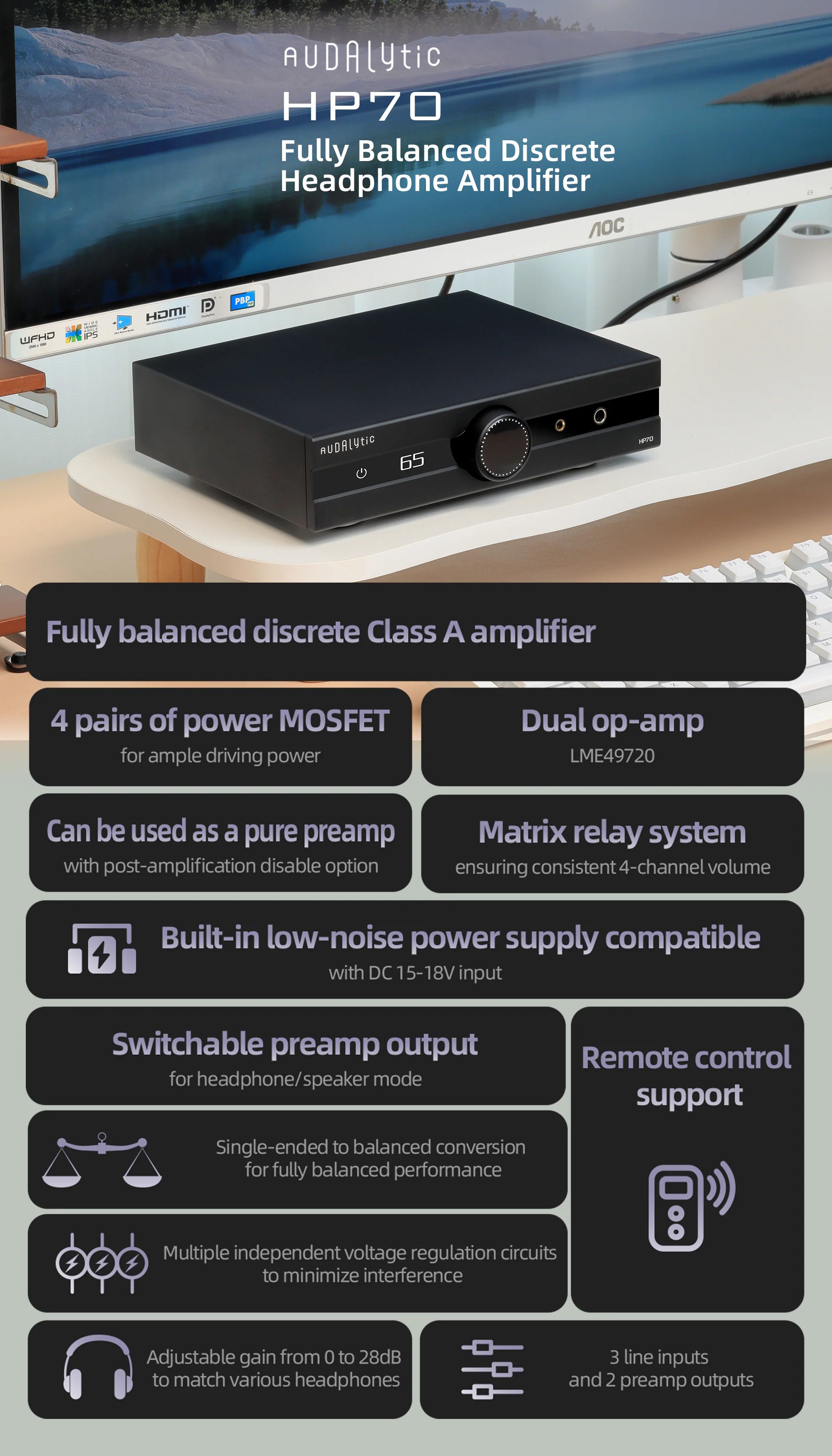 Audalytic HP70